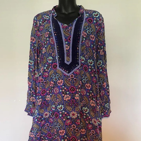 Matilda Jane thoughts & Dreams floral Tunic Dress size Medium - Picture 1 of 4